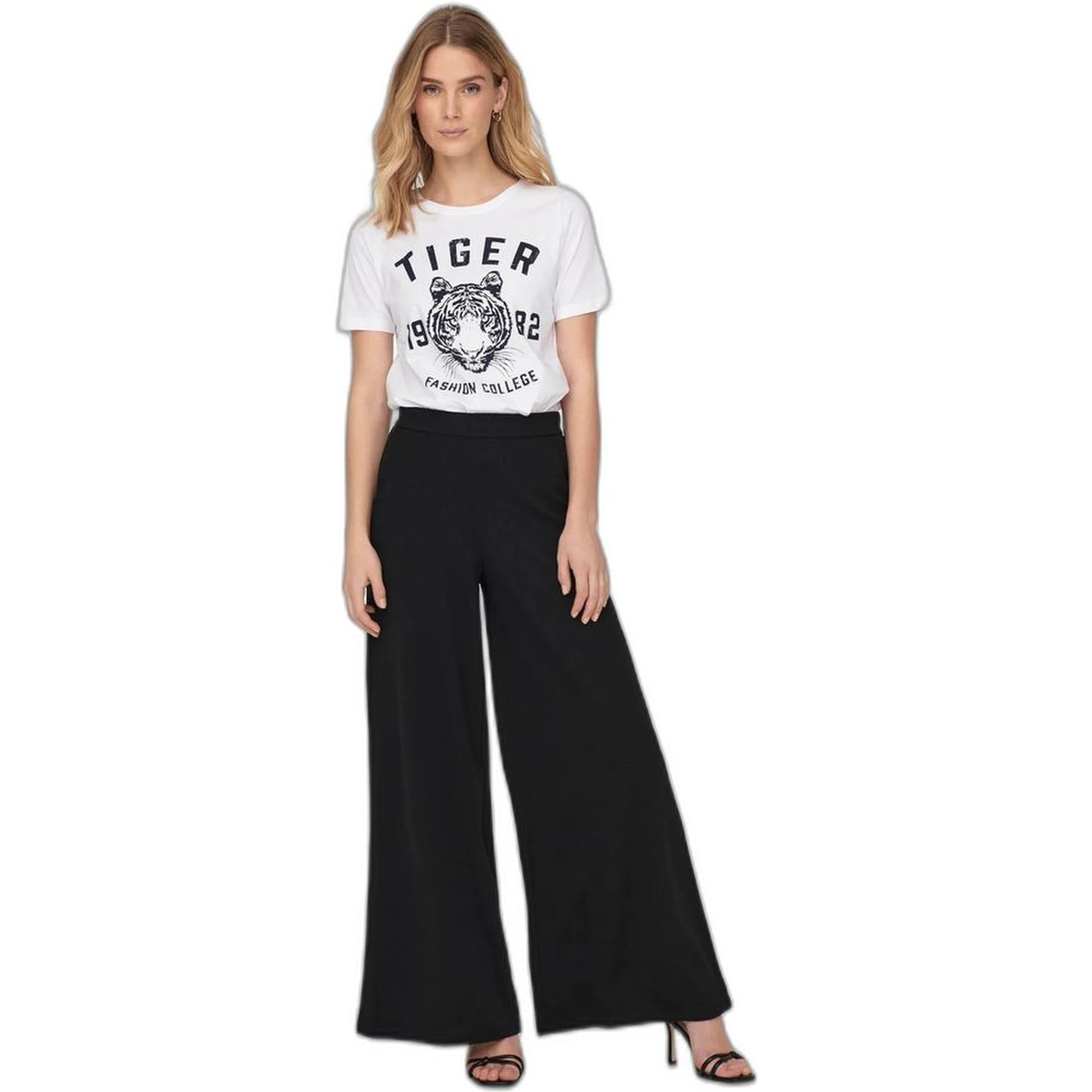 Black Recycled Polyester Casual Pants