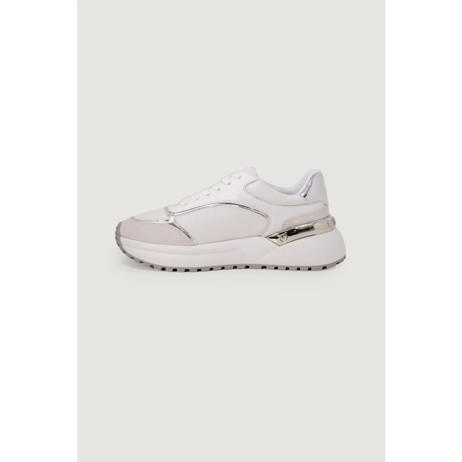 White Leather Low Top Sneakers