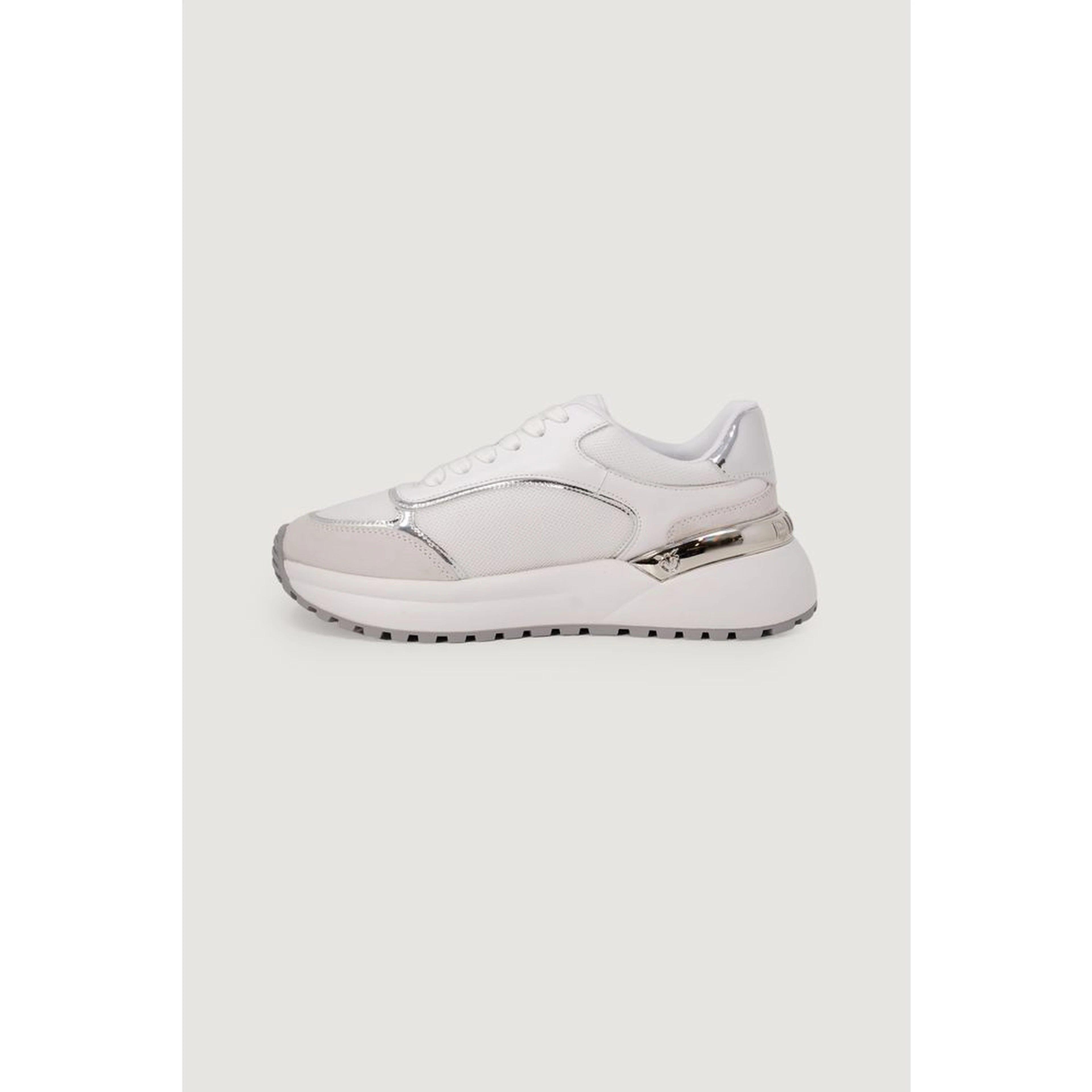 White Leather Low Top Sneakers