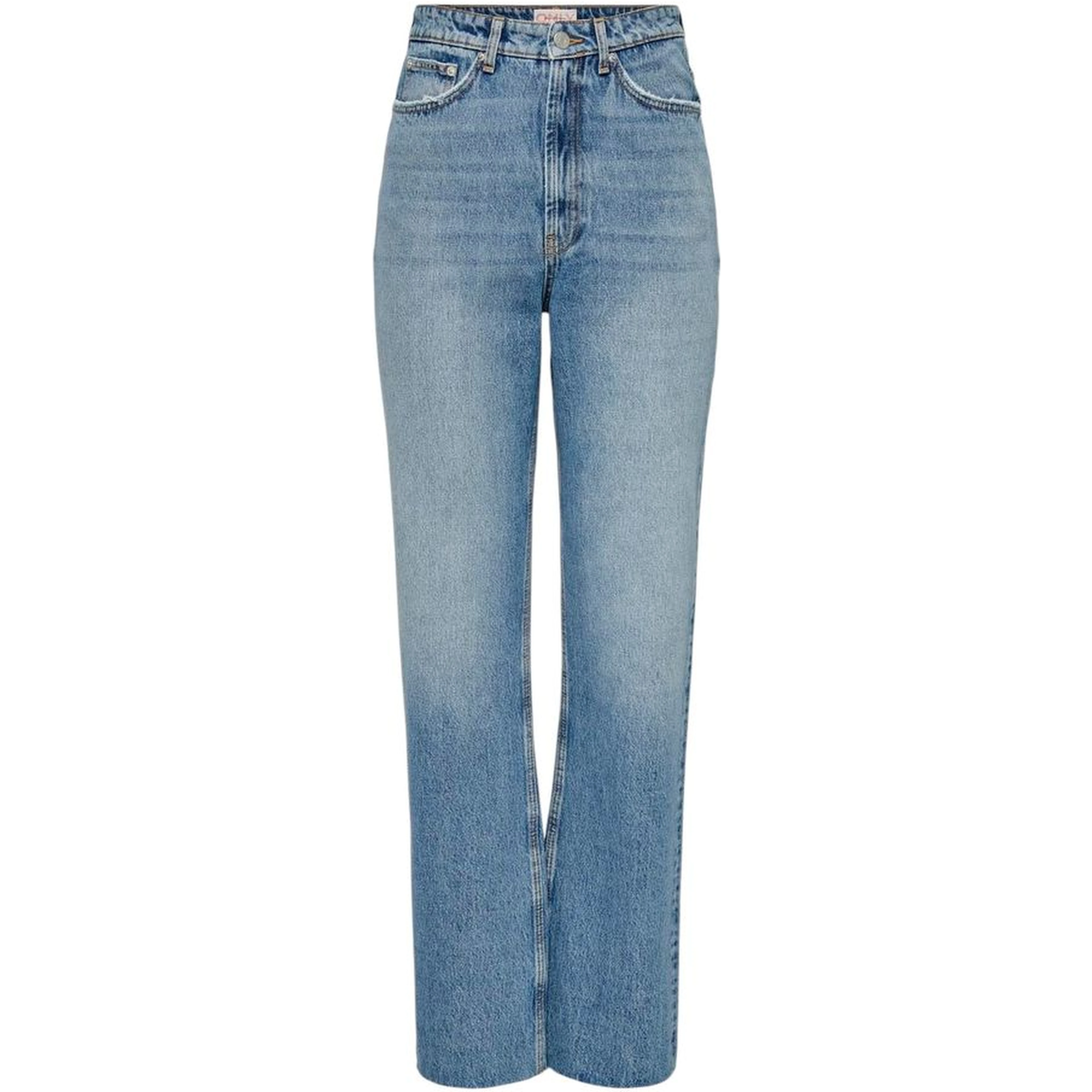 Light Blue Cotton Relaxed Fit Jeans