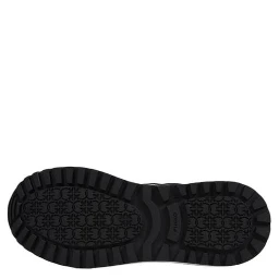 Black Leather Low Top Sneakers
