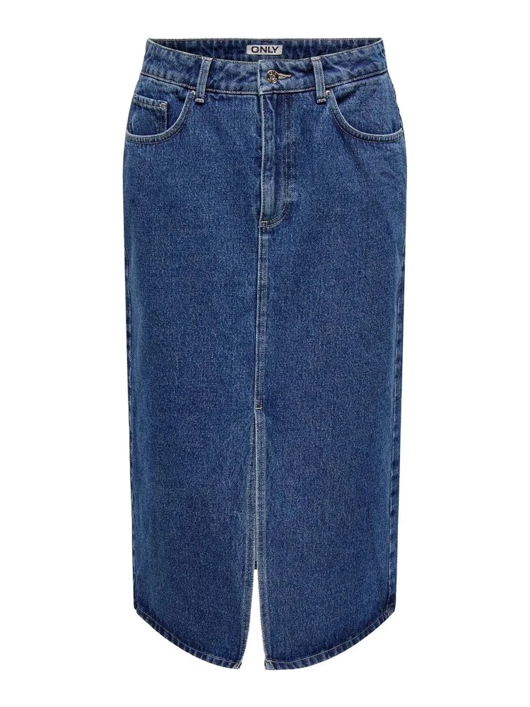Blue Cotton Long Skirt