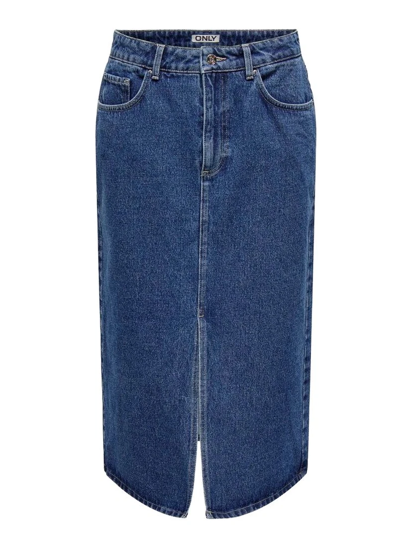 Blue Cotton Long Skirt