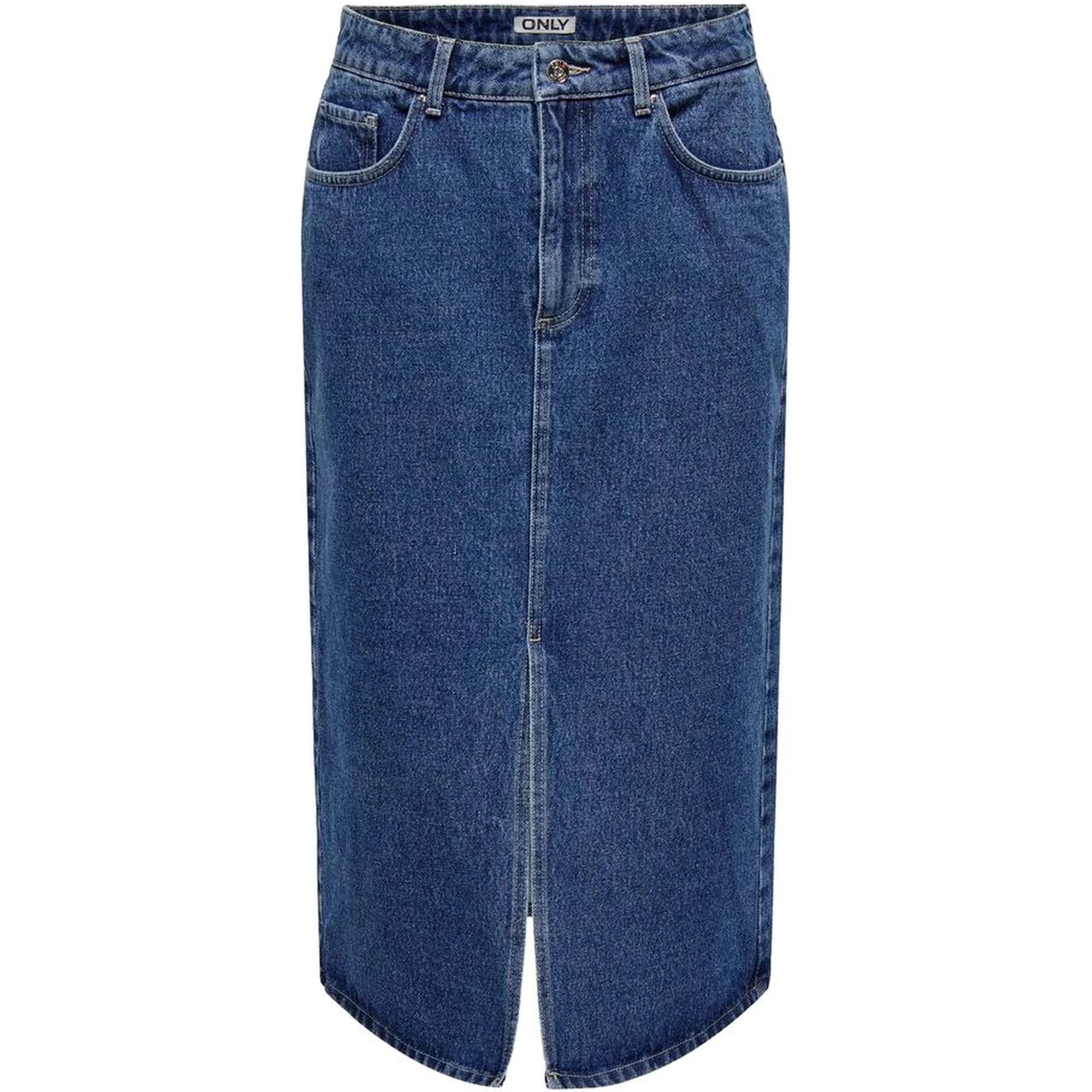 Blue Cotton Long Skirt