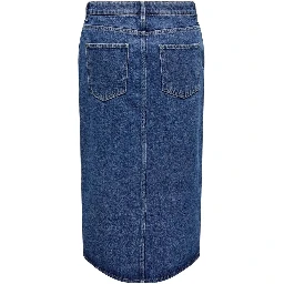 Blue Cotton Long Skirt
