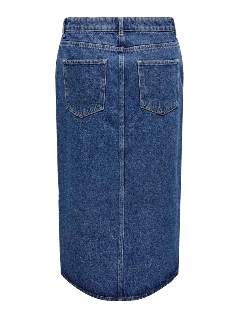 Blue Cotton Long Skirt