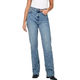 Light Blue Cotton Relaxed Fit Jeans