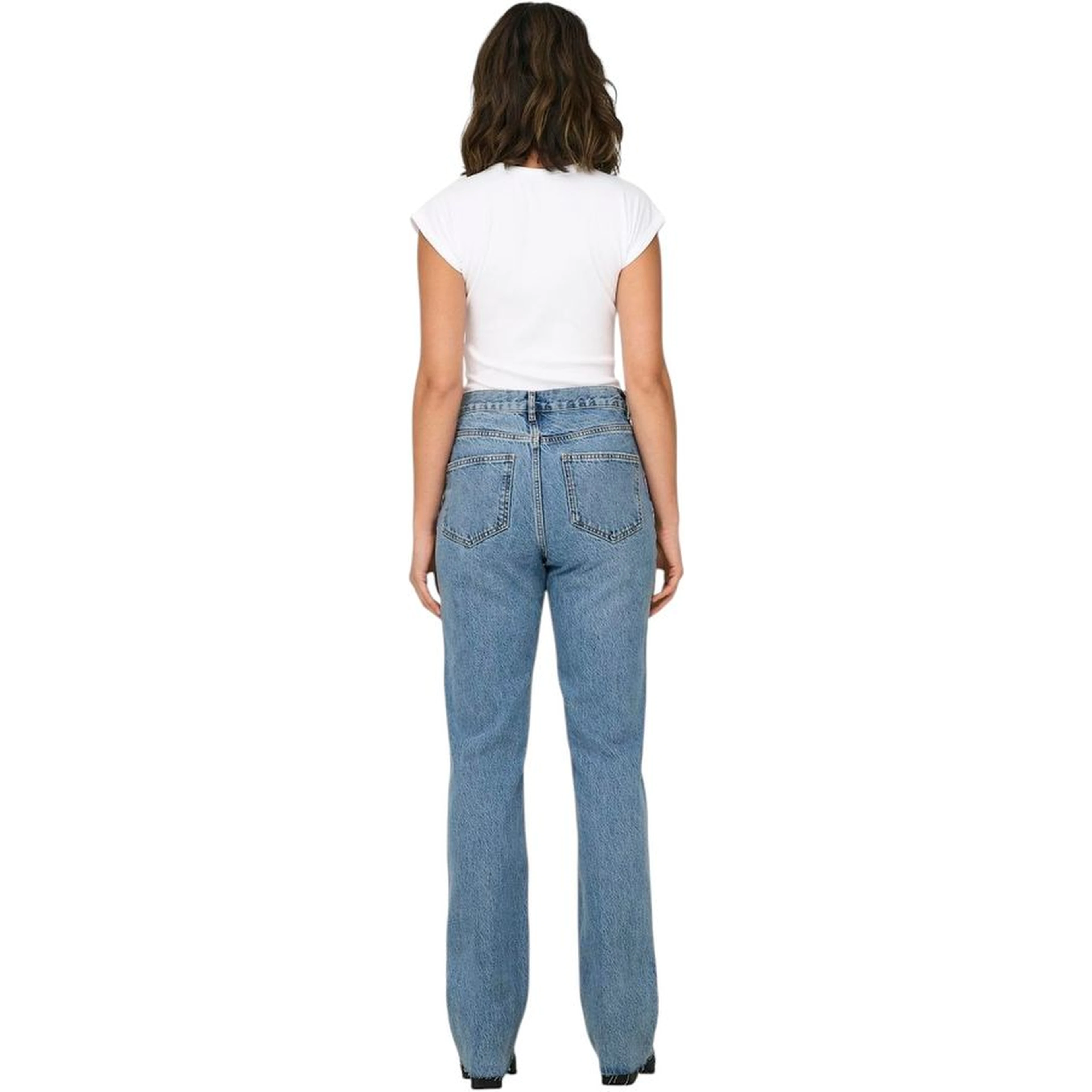 Light Blue Cotton Relaxed Fit Jeans