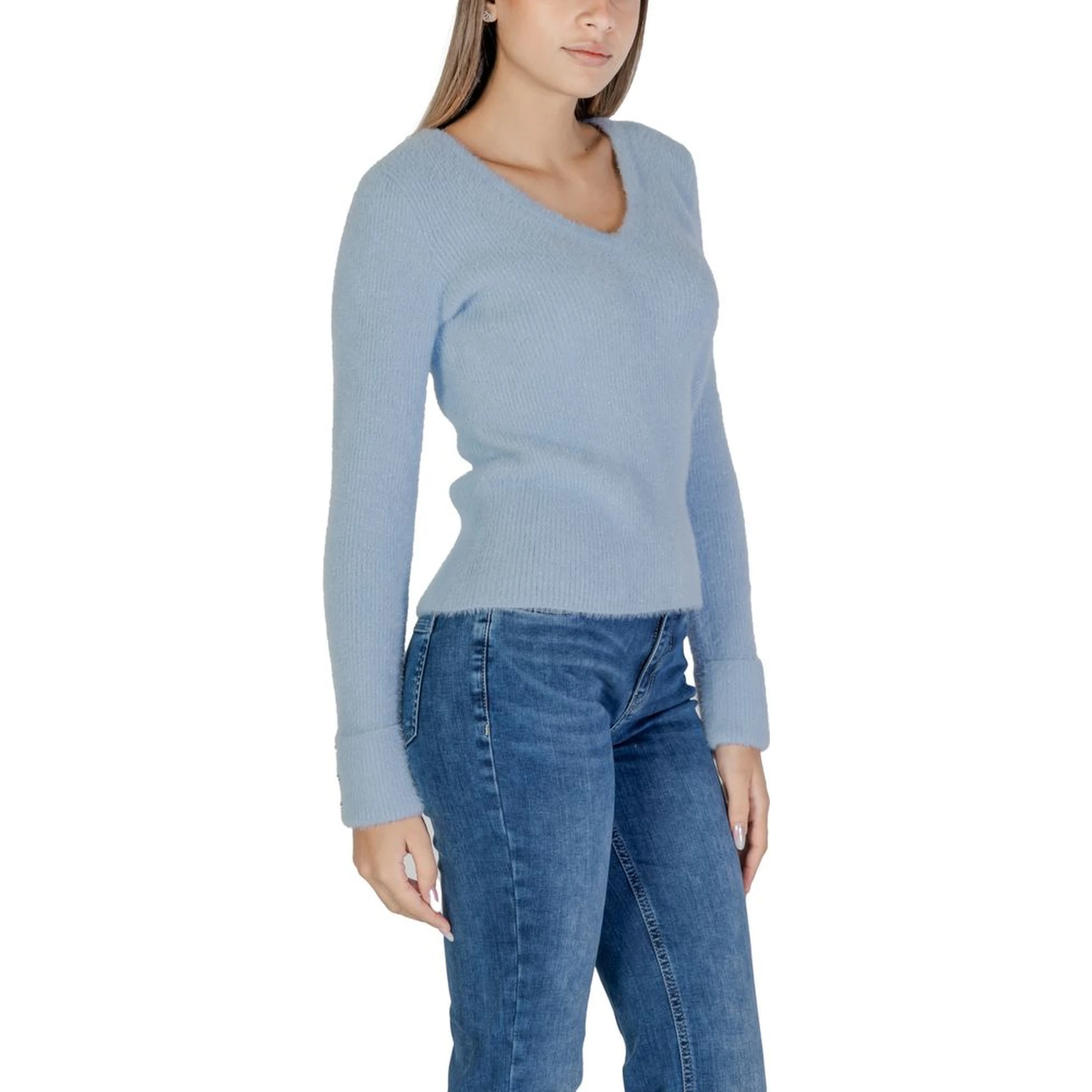 Blue Polyamide Sweatshirt