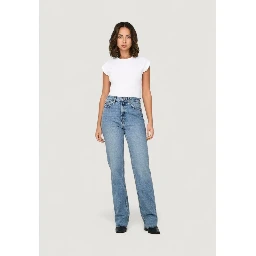 Light Blue Cotton Relaxed Fit Jeans