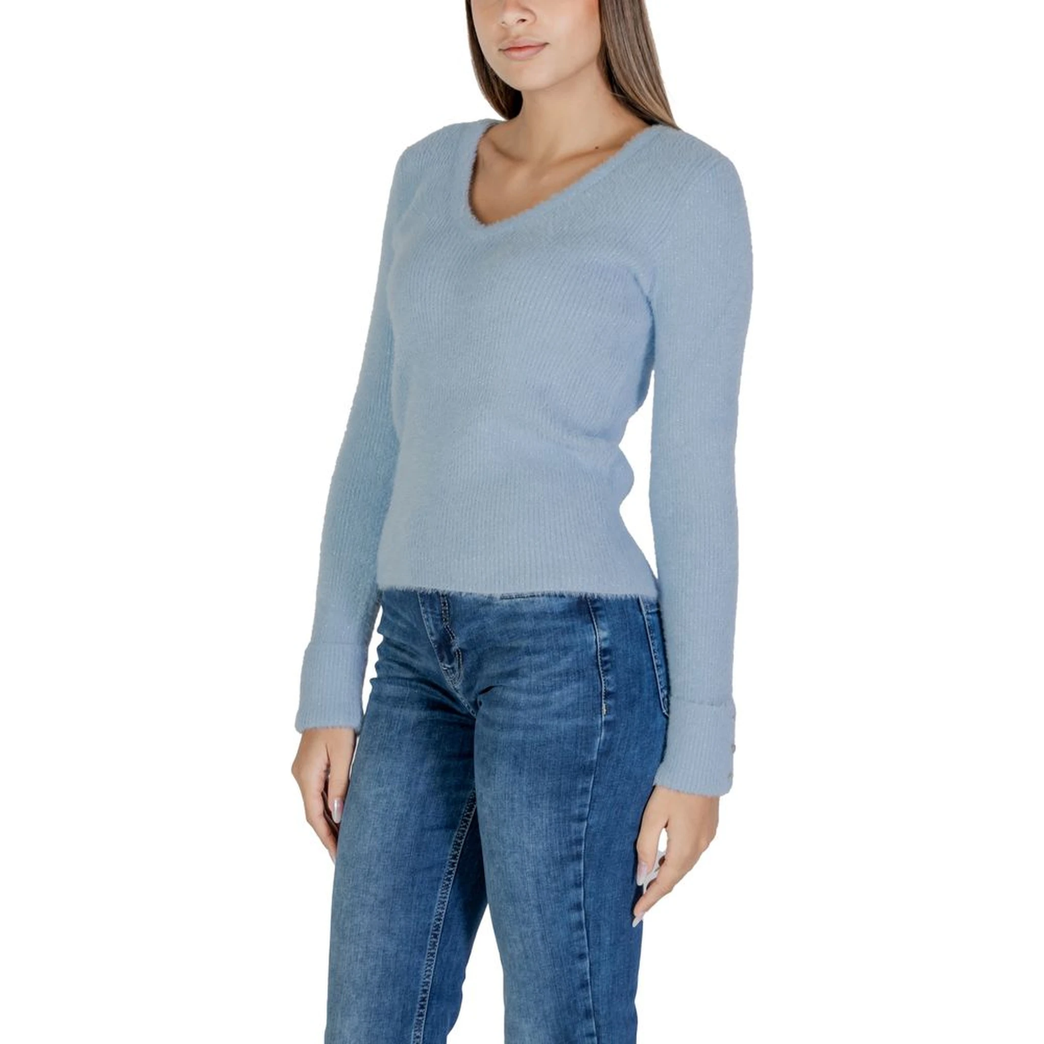 Blue Polyamide Sweatshirt