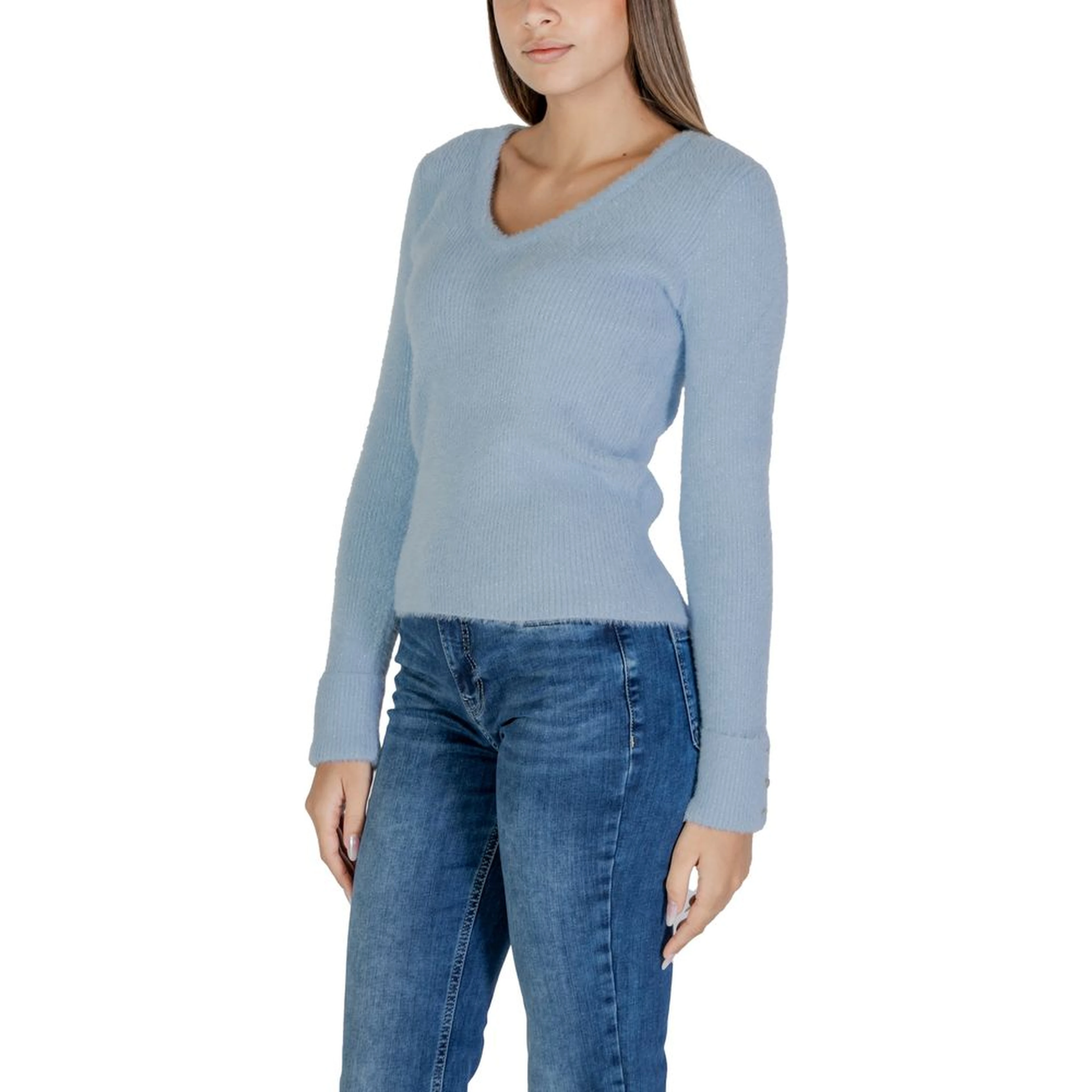 Blue Polyamide Sweatshirt
