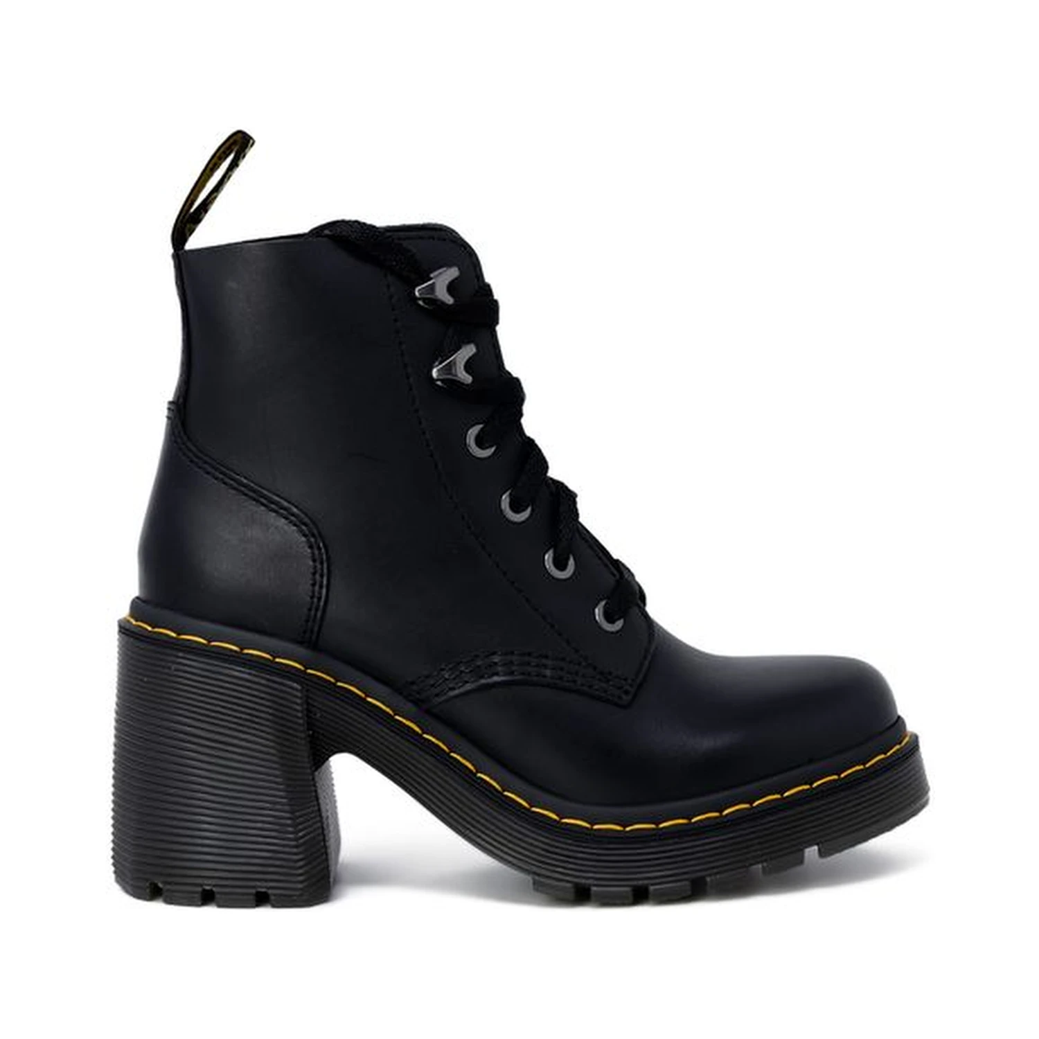 Black Leather Ankle Boots