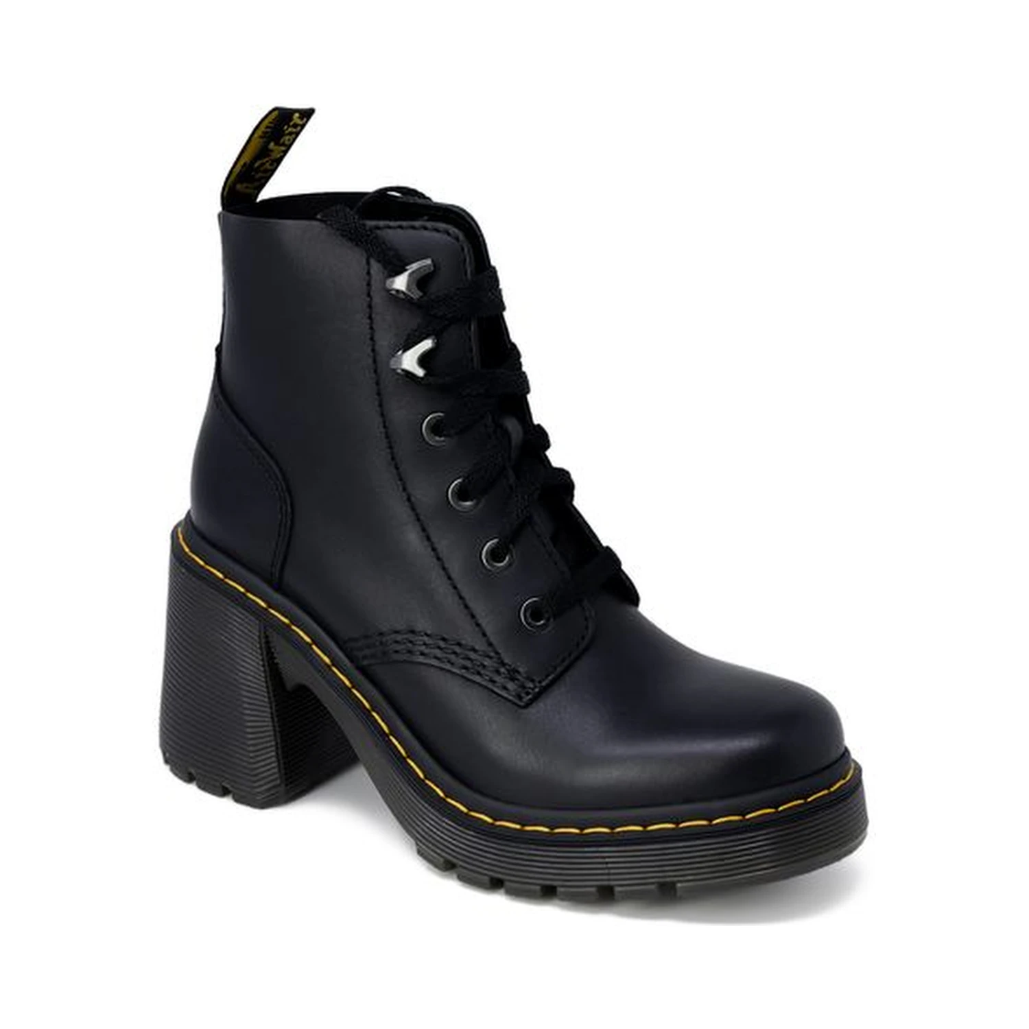 Black Leather Ankle Boots