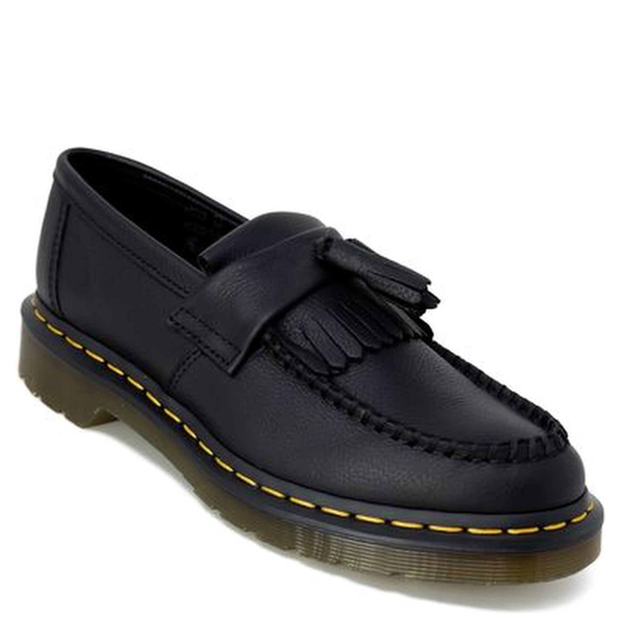 Black Leather Platform Pumps