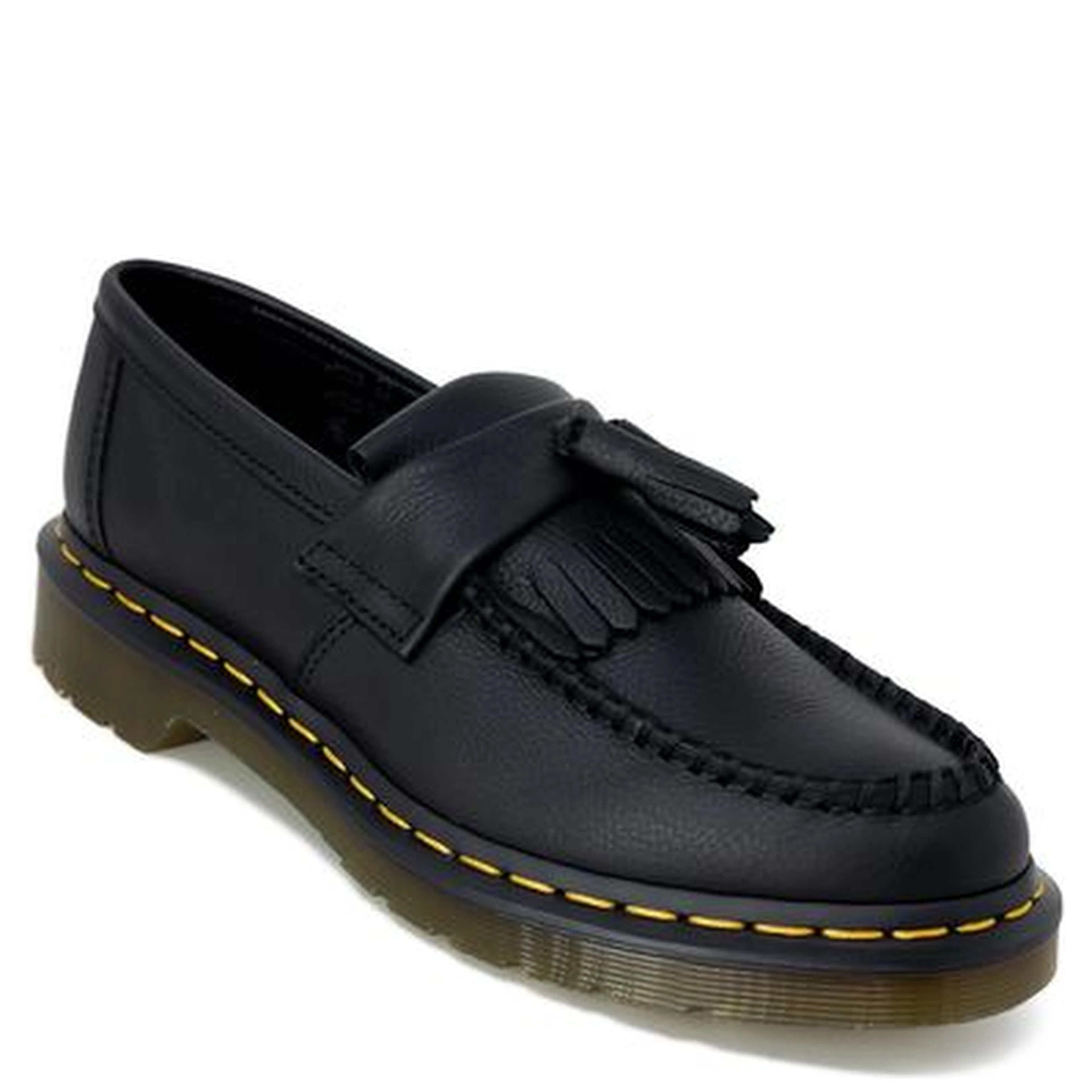 Black Leather Platform Pumps