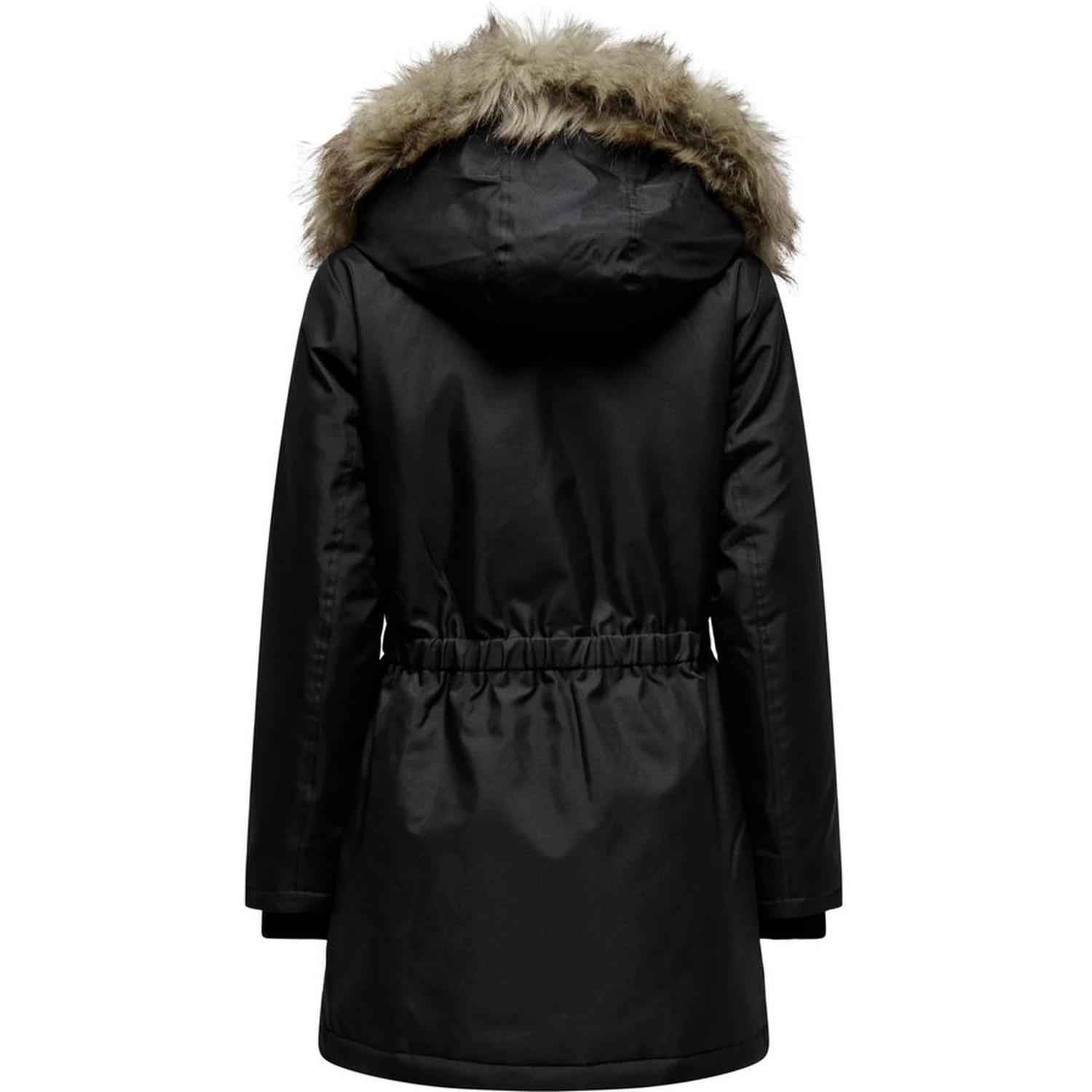Black Polyester Parka