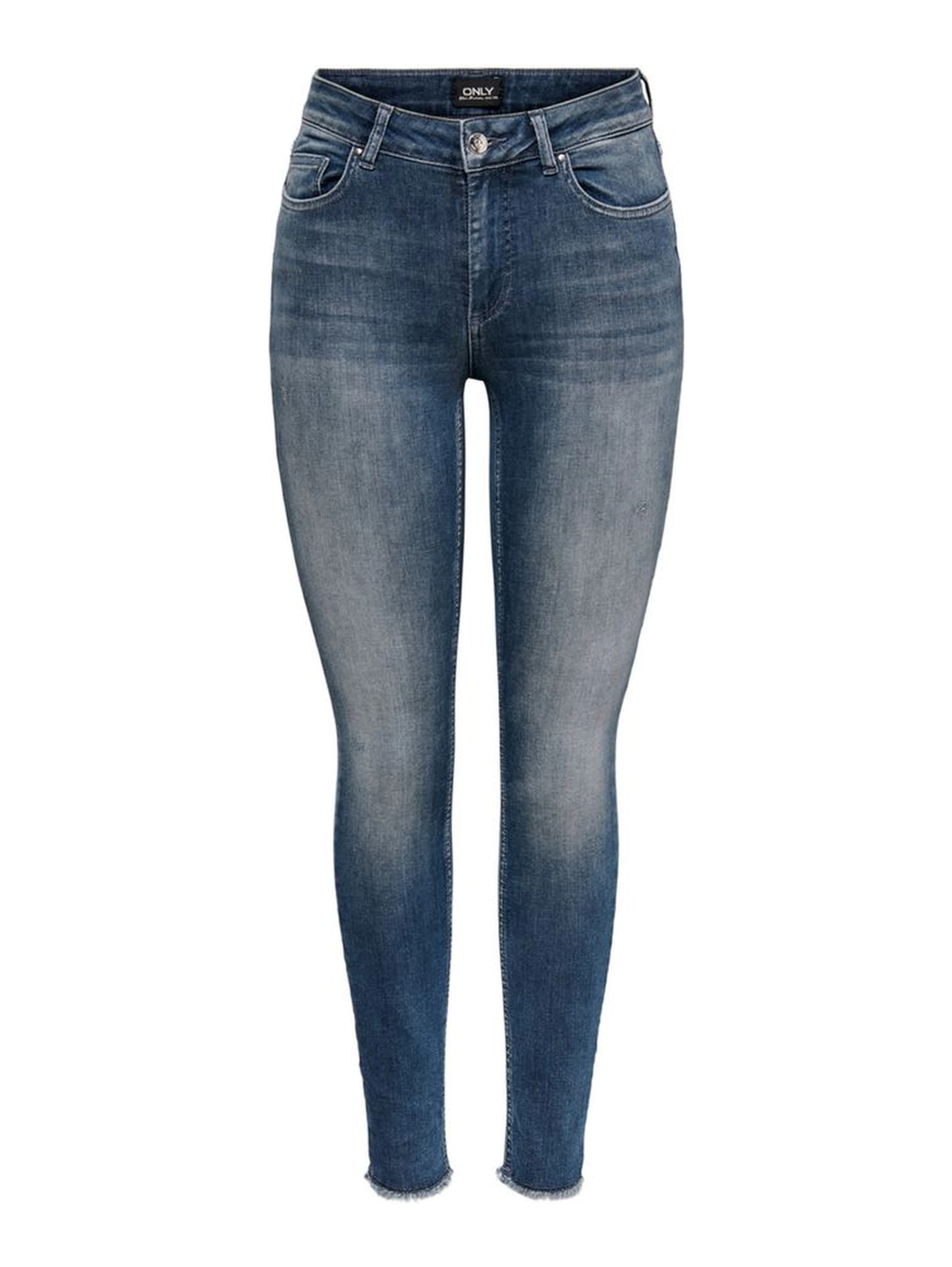 Blue Cotton Skinny Jeans