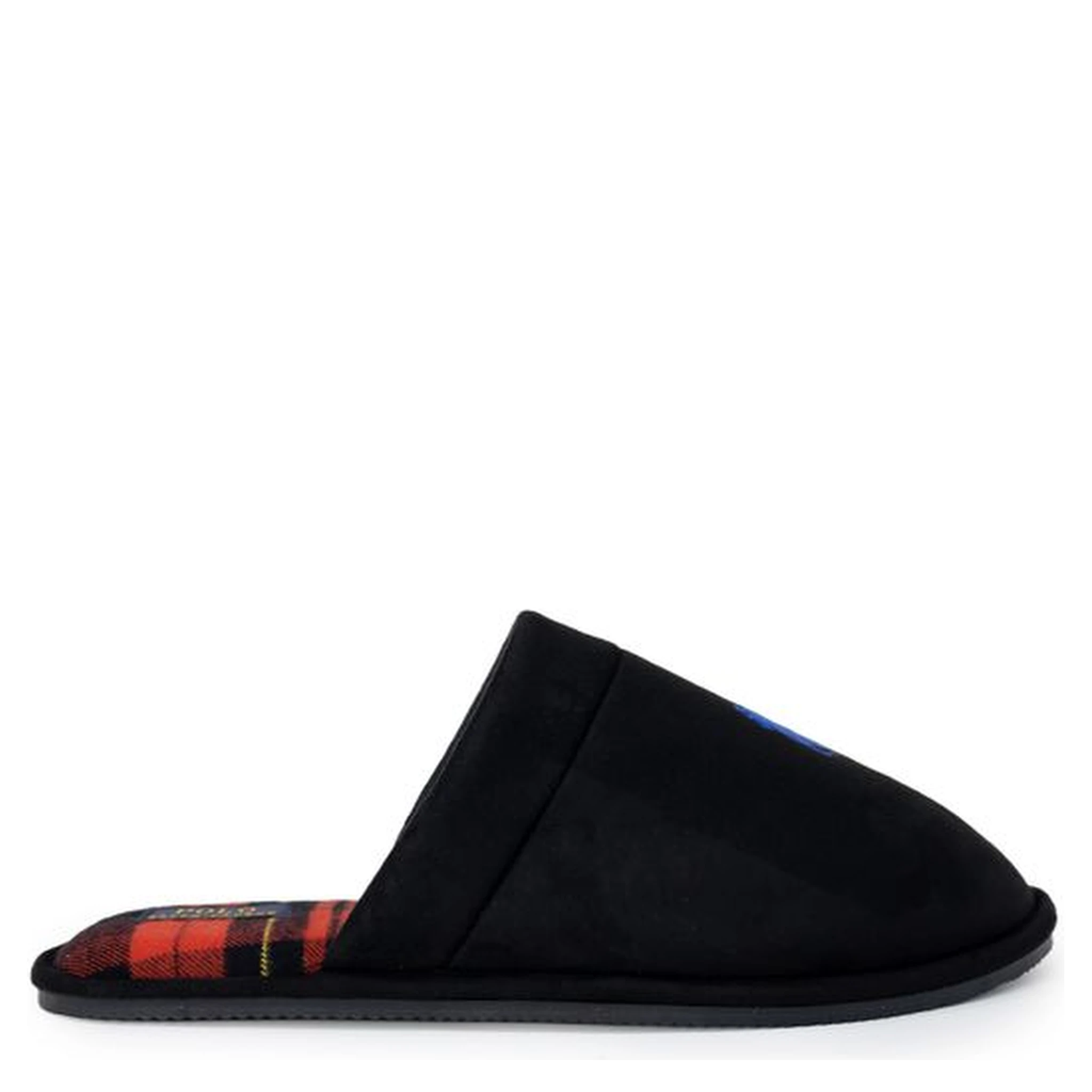 Black Polyester Slippers