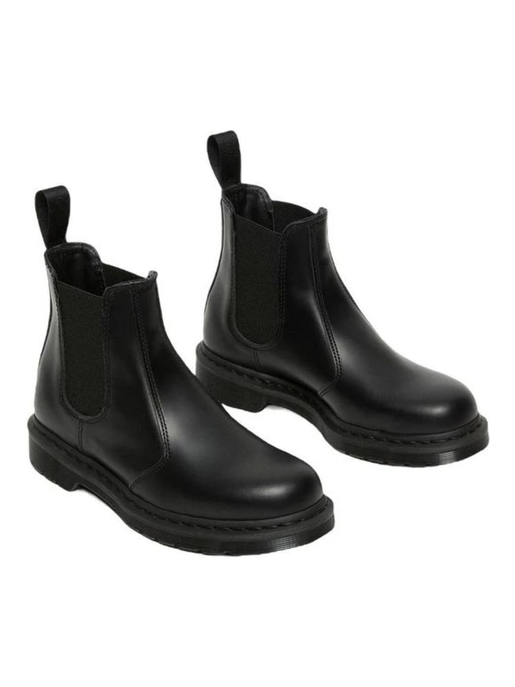 حذاء كاحل من الجلد الأسود