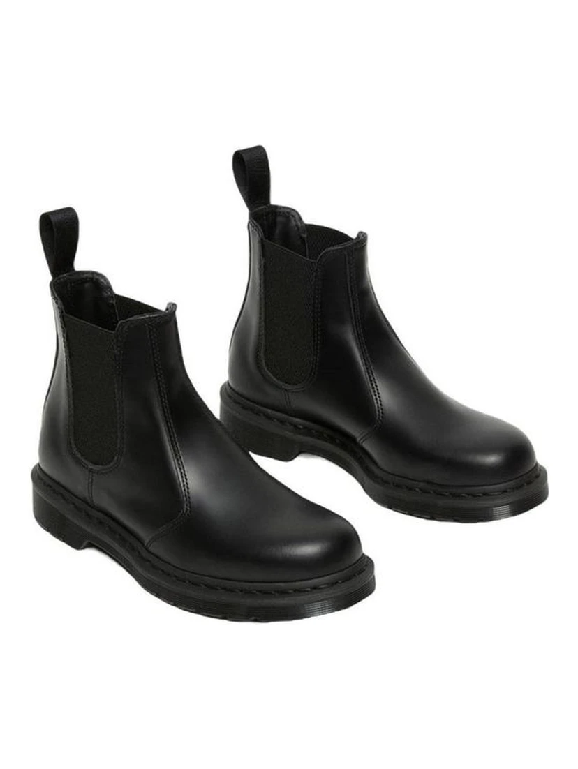 حذاء كاحل من الجلد الأسود