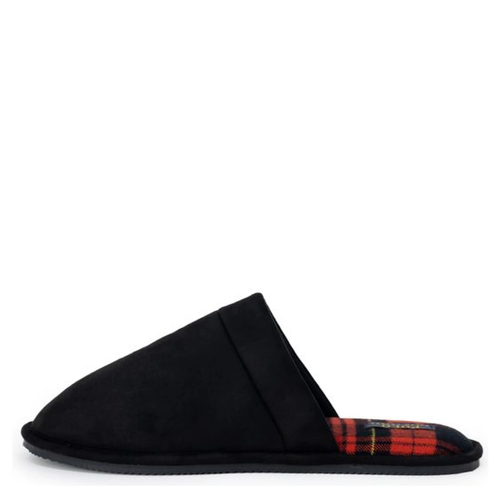 Black Polyester Slippers