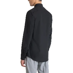 Black Cotton Dress Shirt