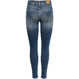 Blue Cotton Skinny Jeans