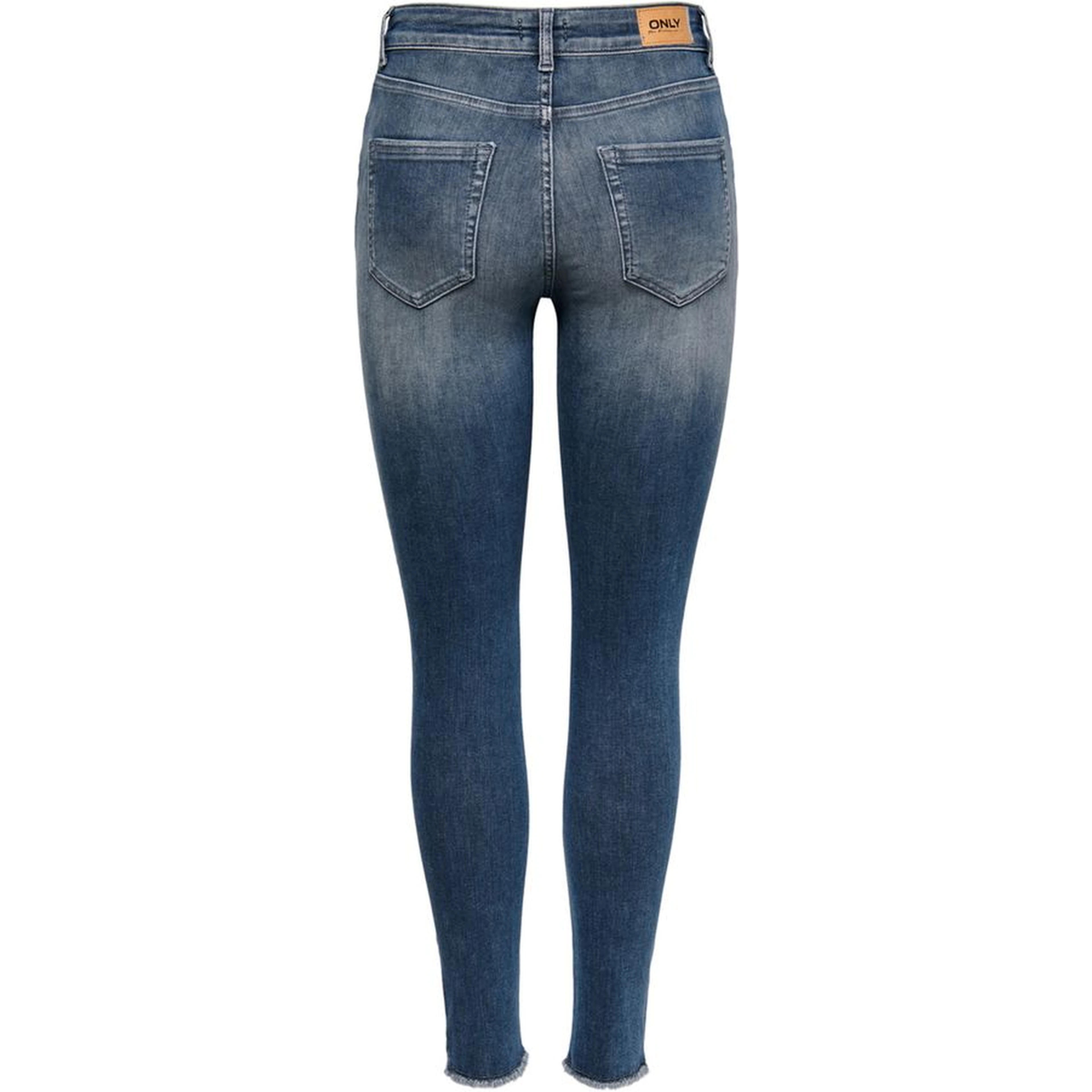 Blue Cotton Skinny Jeans