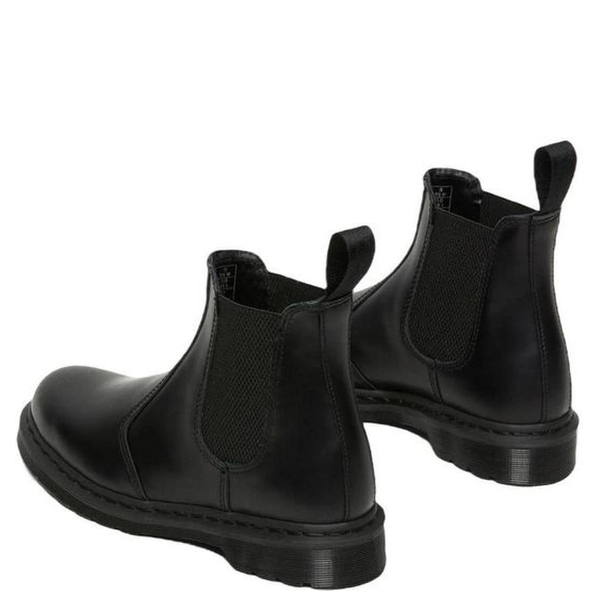 حذاء كاحل من الجلد الأسود