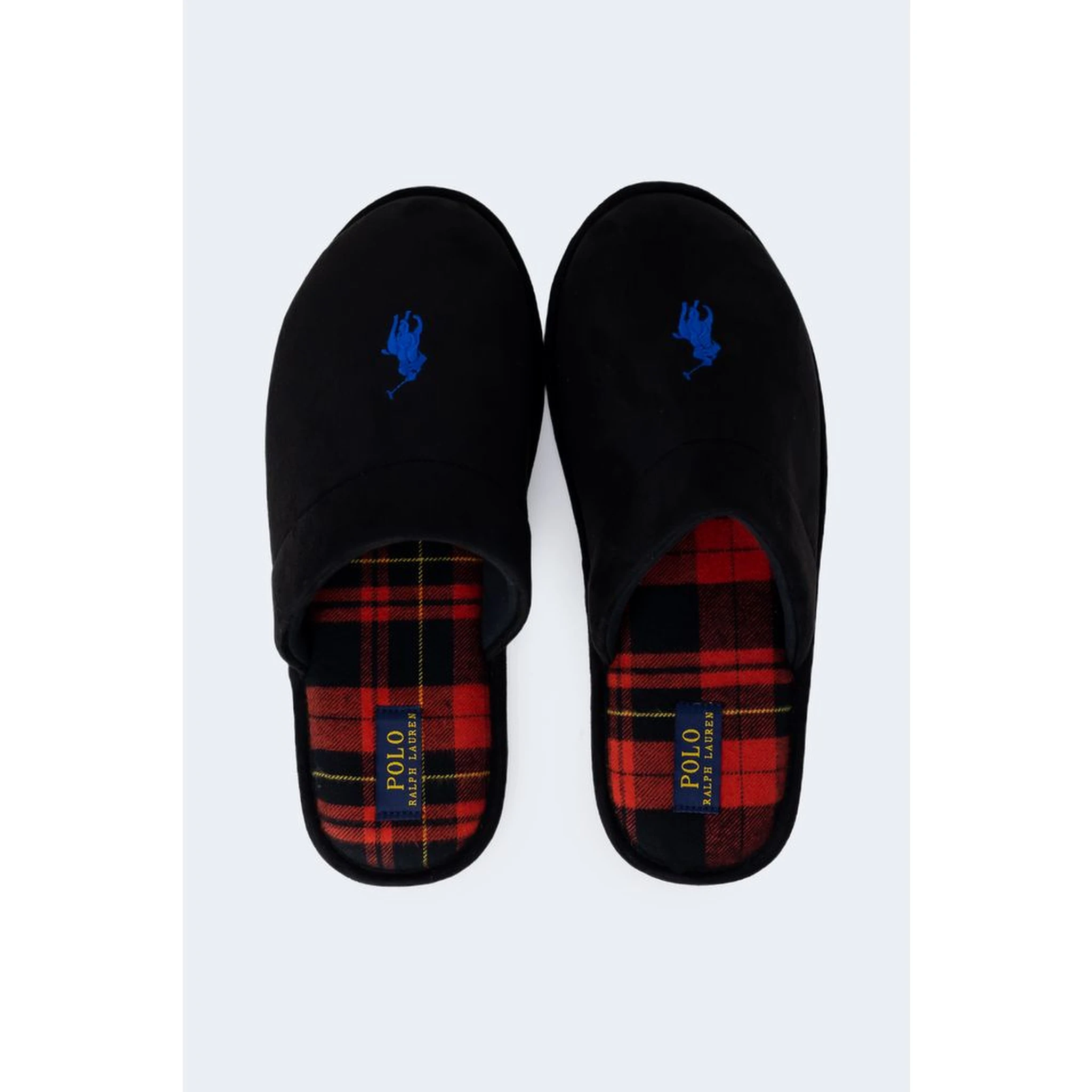 Black Polyester Slippers
