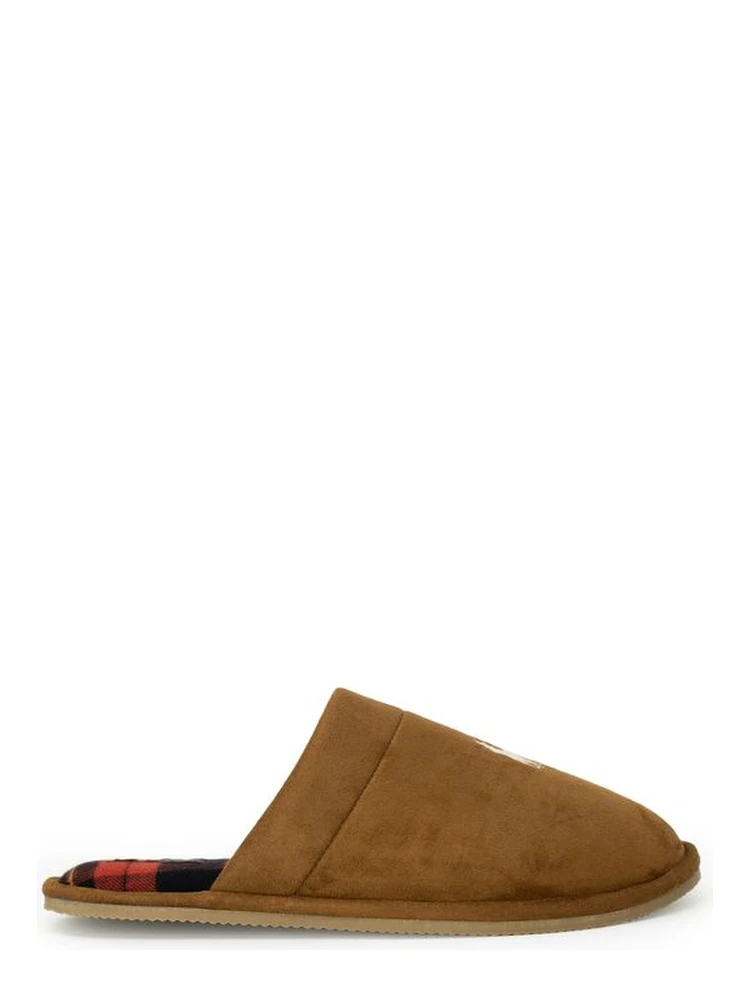 Beige Polyester Slippers