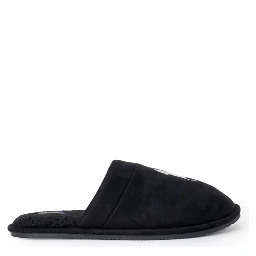 Black Polyester Slippers
