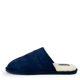 Blue Polyester Slippers