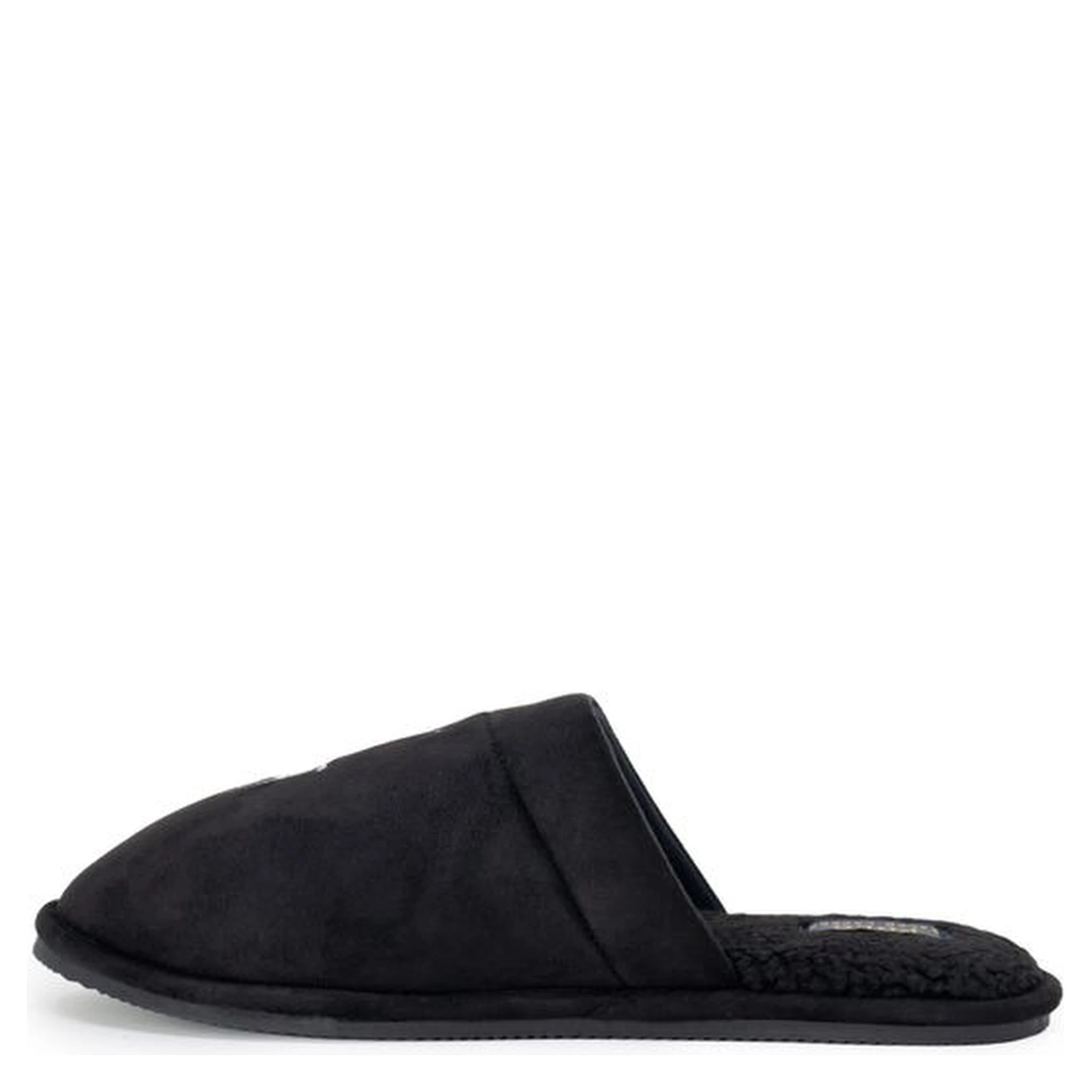 Black Polyester Slippers
