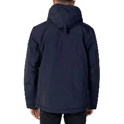 Blue Polyester Shell Jacket