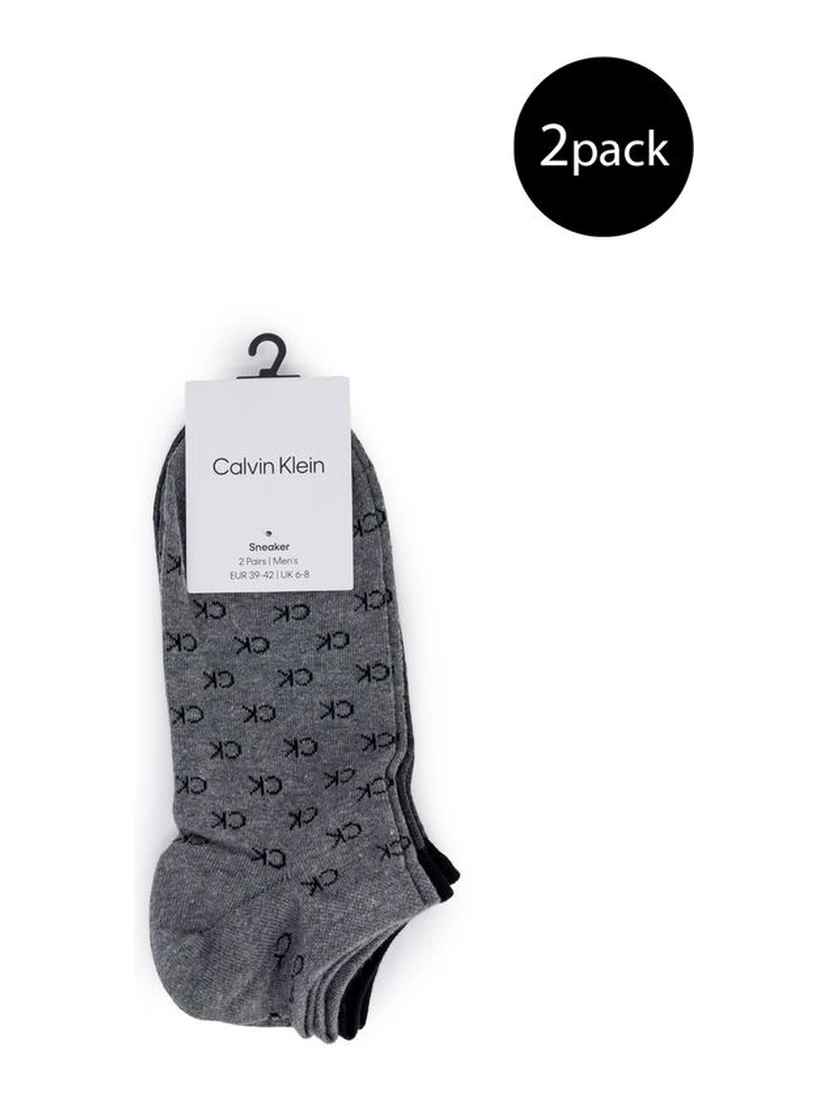 Gray Elastane Socks