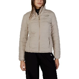 Beige Polyester Bomber