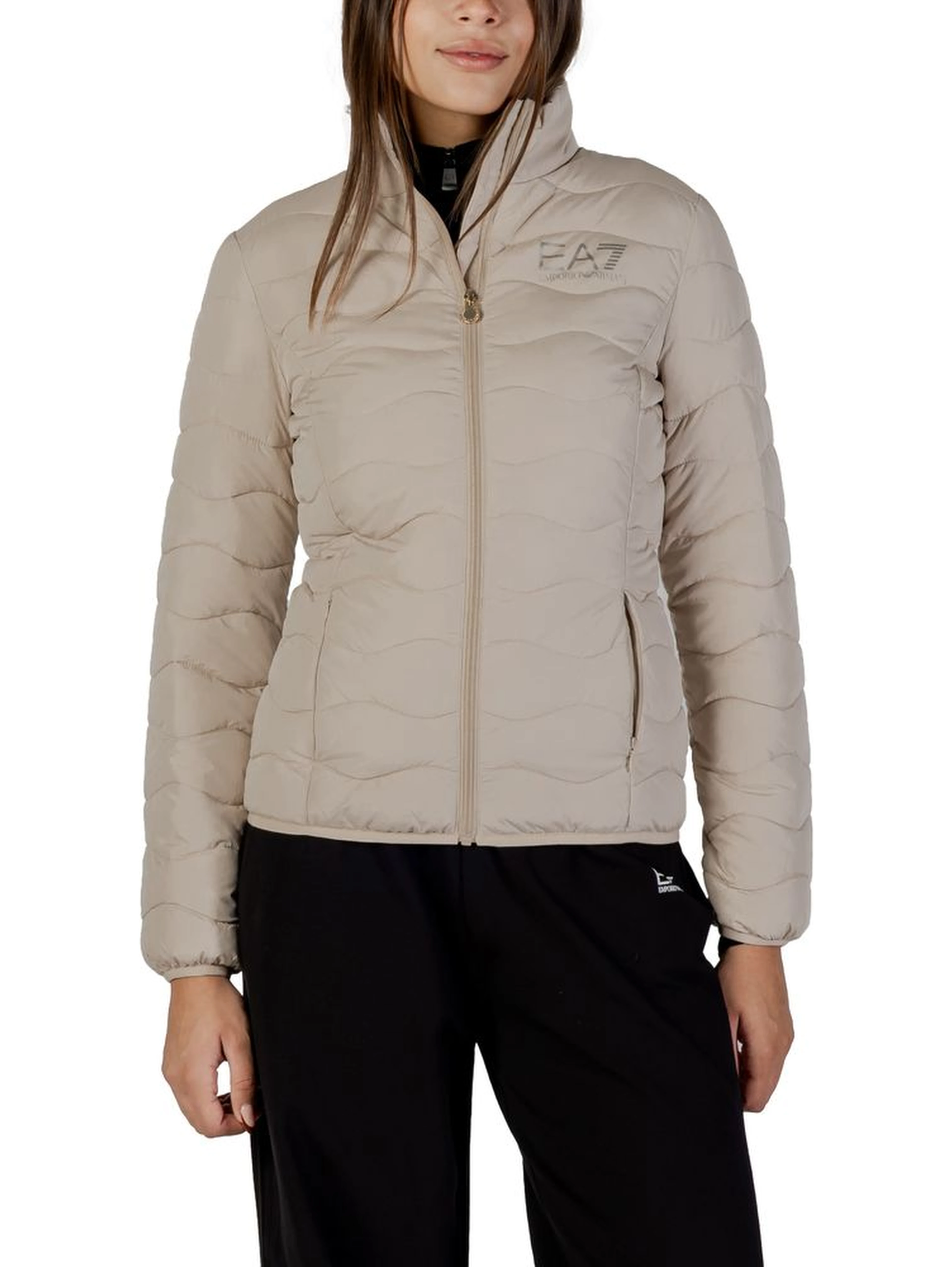 Beige Polyester Bomber