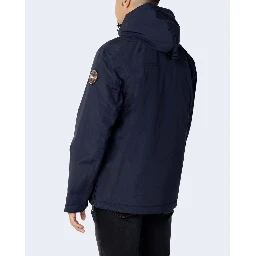 Blue Polyester Shell Jacket
