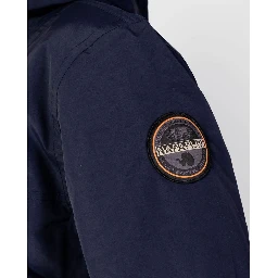 Blue Polyester Shell Jacket