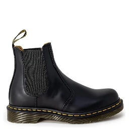 حذاء كاحل من الجلد الأسود