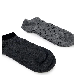 Gray Elastane Socks