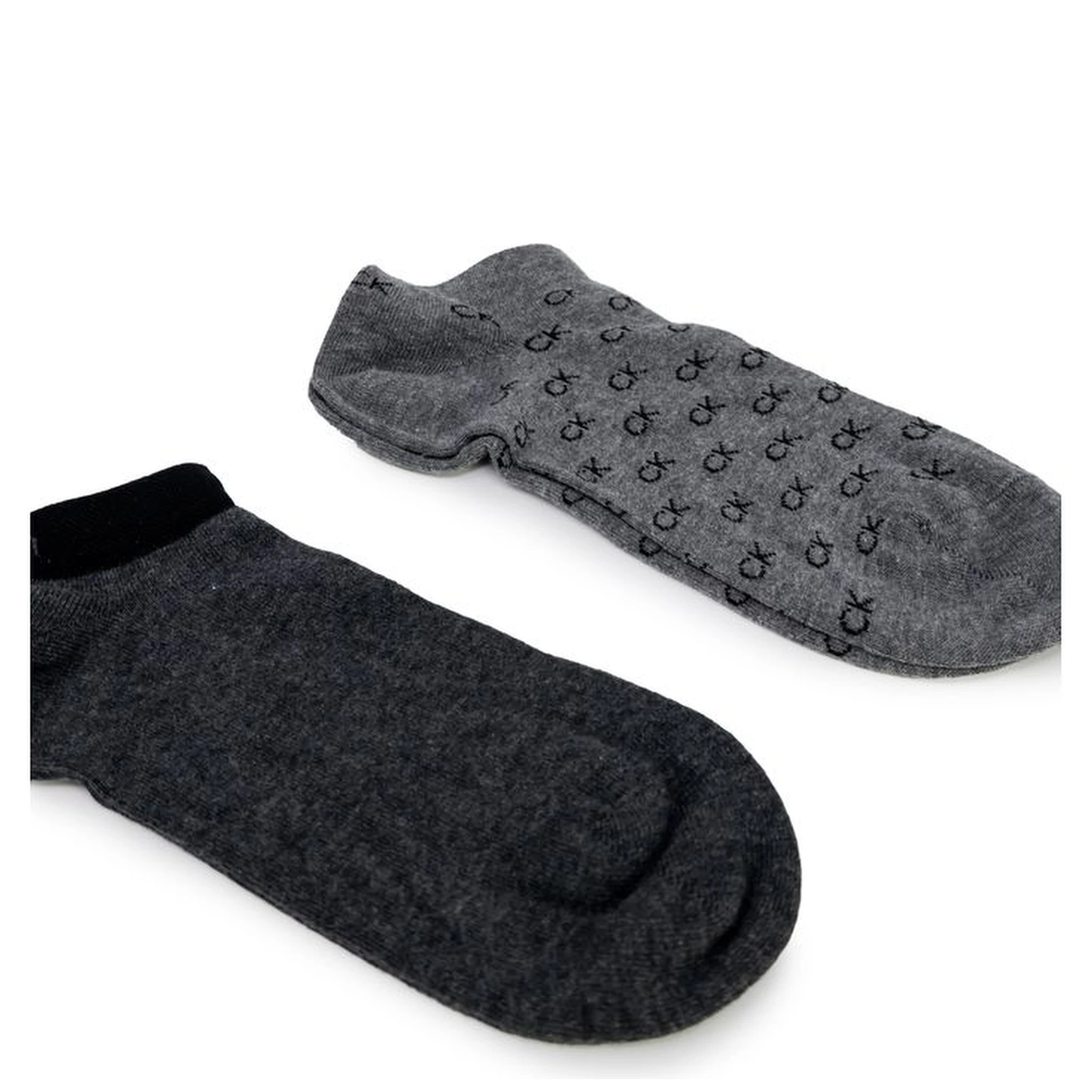 Gray Elastane Socks