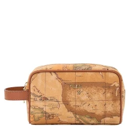 Beige Cotton Clutch Bag