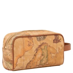 Beige Cotton Clutch Bag