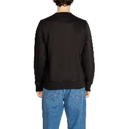 Black Cotton Sweatshirt