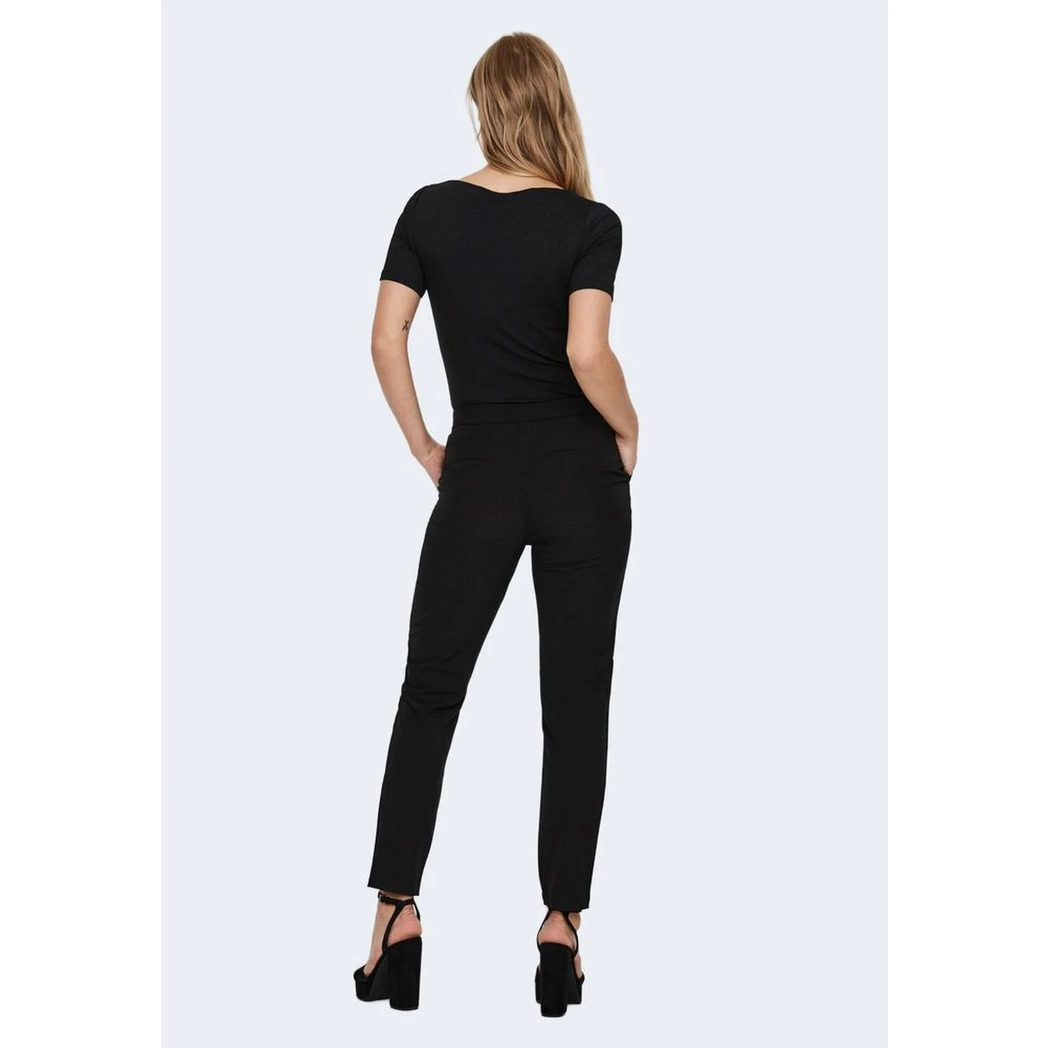 Black Viscose T-Shirt