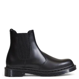 Black Leather Chelsea Boots