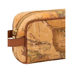 Beige Cotton Clutch Bag